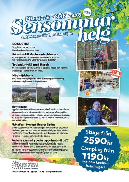 Sensommarhelg v34 2025