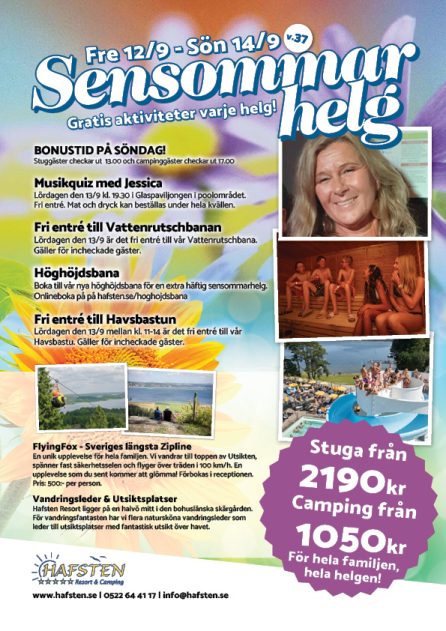 sensommarhelg v37 2025